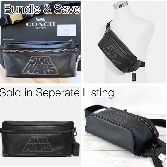 NWT COACH x Star Wars Leather Zip Card Case w/ Motif - Picture 8 of 11